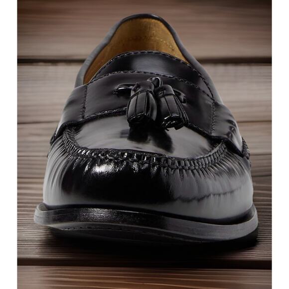 COLE HAAN Black Pinch Tassel Slip On Shoes Mens Size 9.5 New Box Fast Shipping main image 10